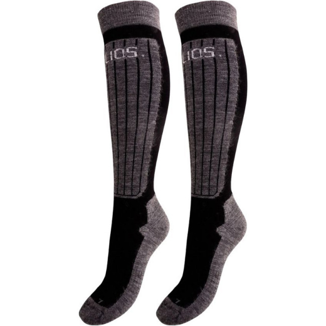 Helios Merino One 60, Skisocken, 2 Paar, schwarz