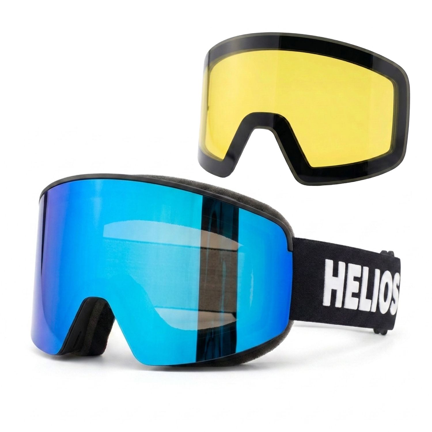 Helios View Magnet, Skibrille, blau/schwarz