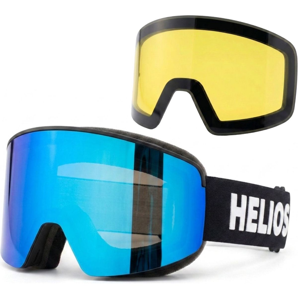 Accezzi Avoriaz + Helios View Magnet Brillen-Set, unisex, schwarz/blau — 2
