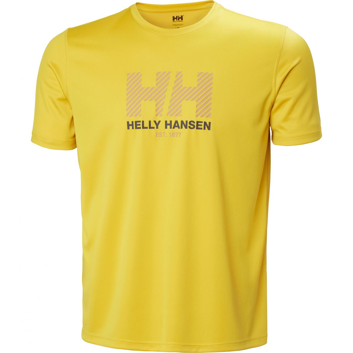 Helly Hansen HH Tech Graphic T-Shirt 2.0, Herren, gelb — 2