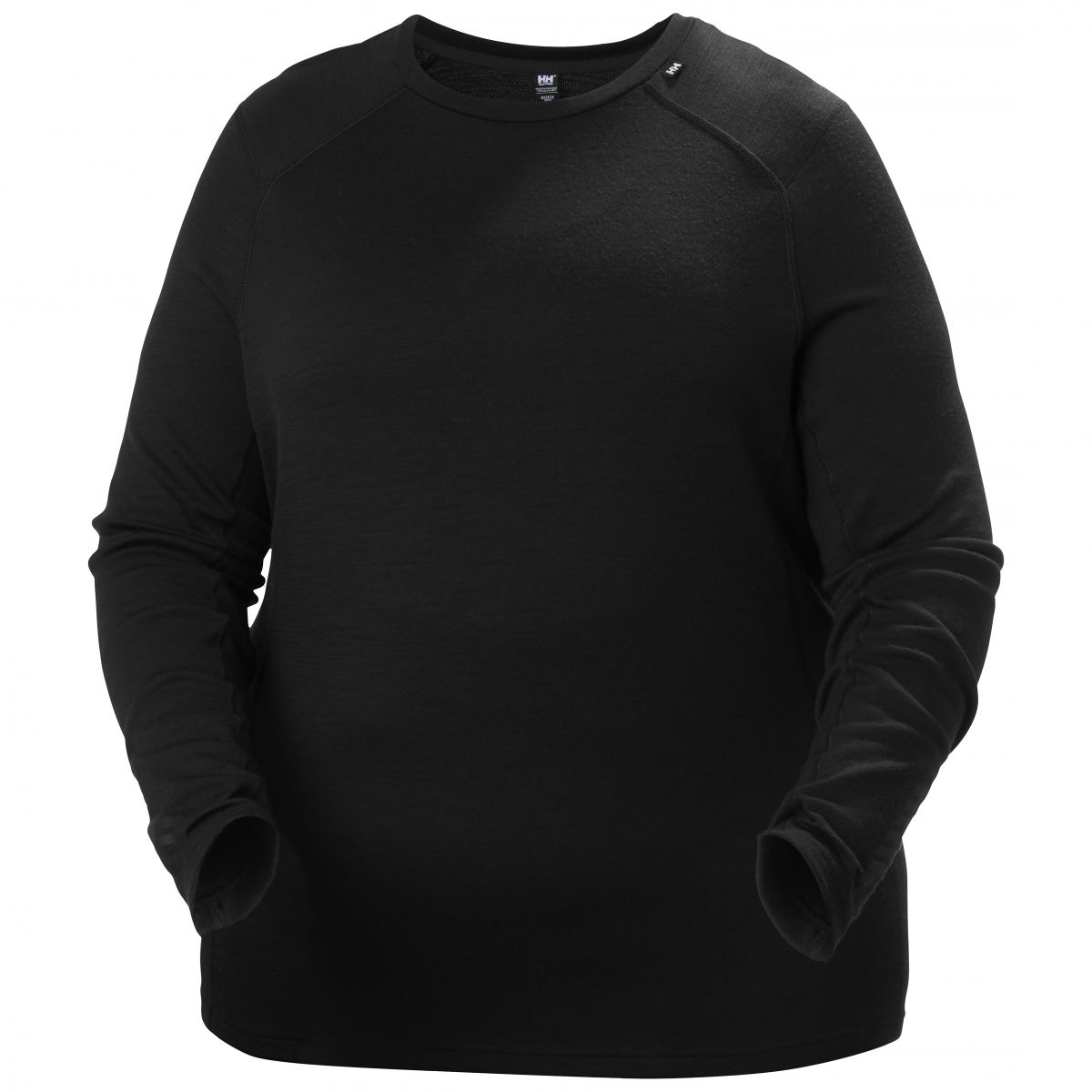 Helly Hansen Lifa Merino Midweight Crew Plus, Damen, schwarz — 2