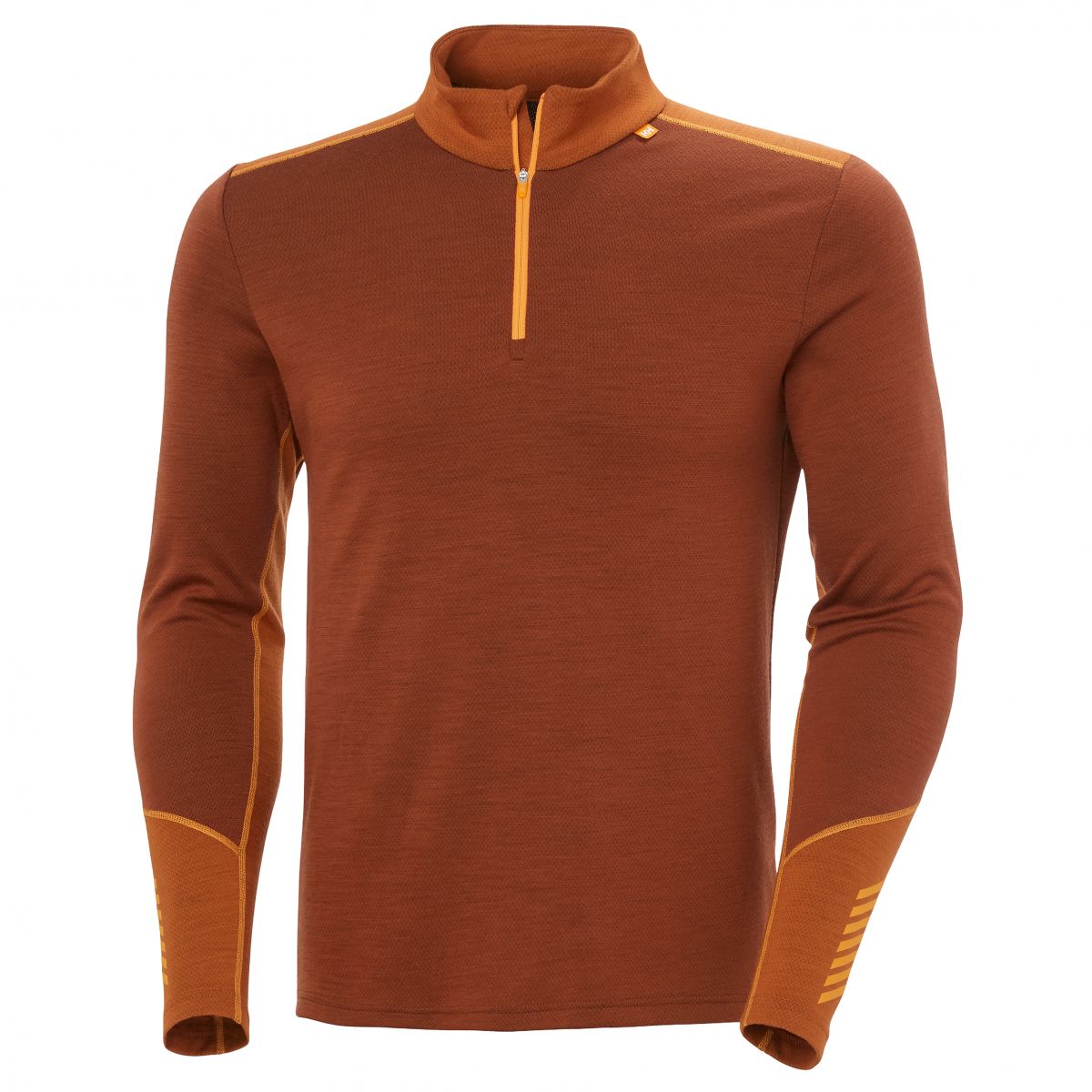 Helly Hansen Lifa Merino Midweight Halb-Reißverschluss, Herren, Braun — 2