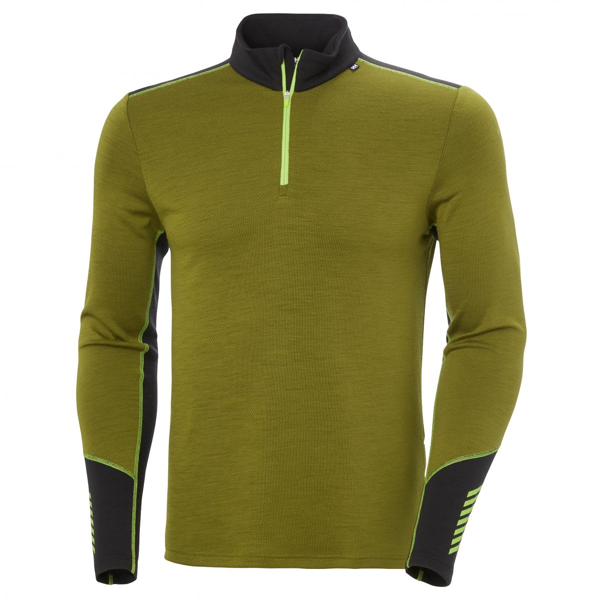 Helly Hansen Lifa Merino Midweight Half-Zip, Herren, Grün — 2