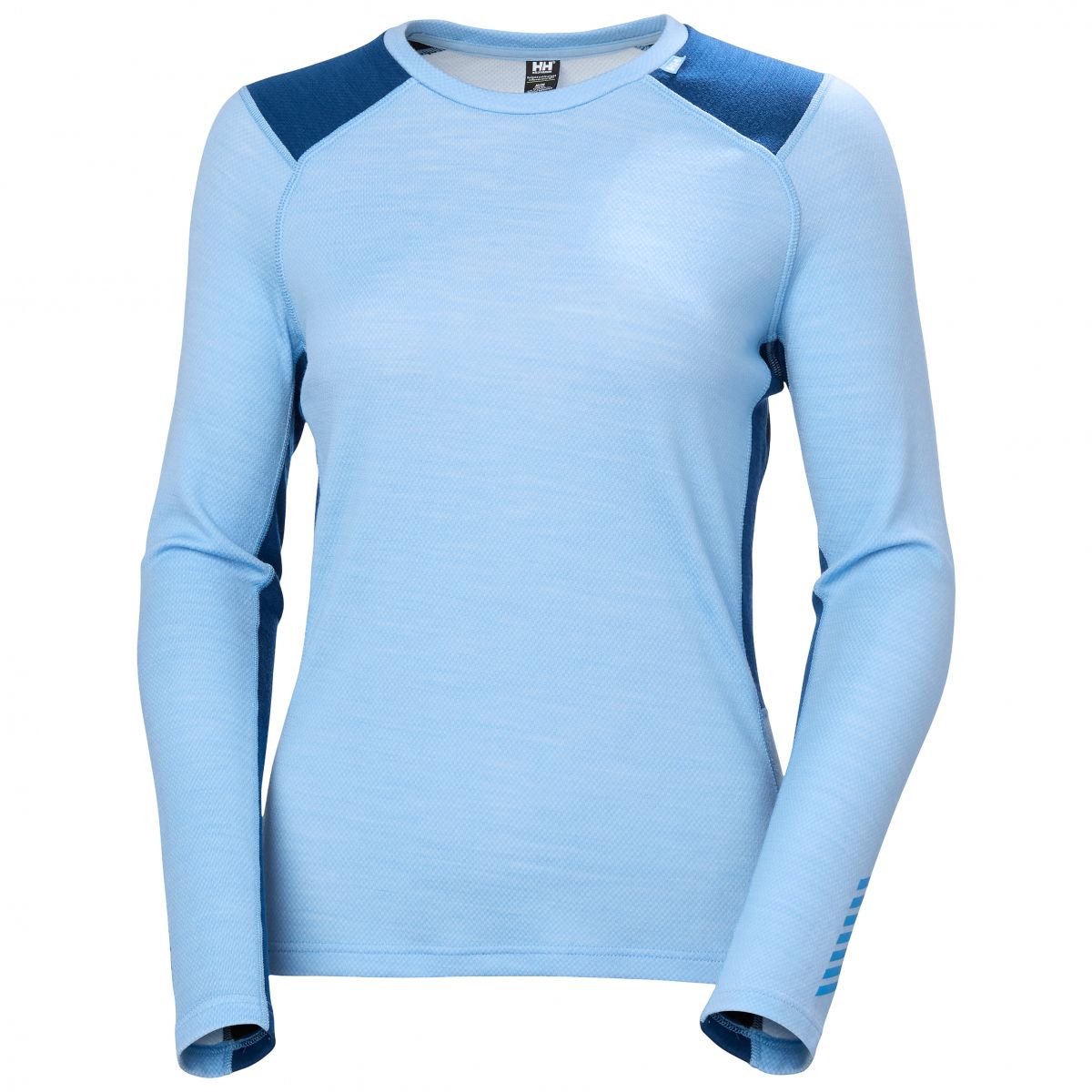 Helly Hansen Lifa Merino Midweight Rundhals-Shirt, Damen, Blau — 2