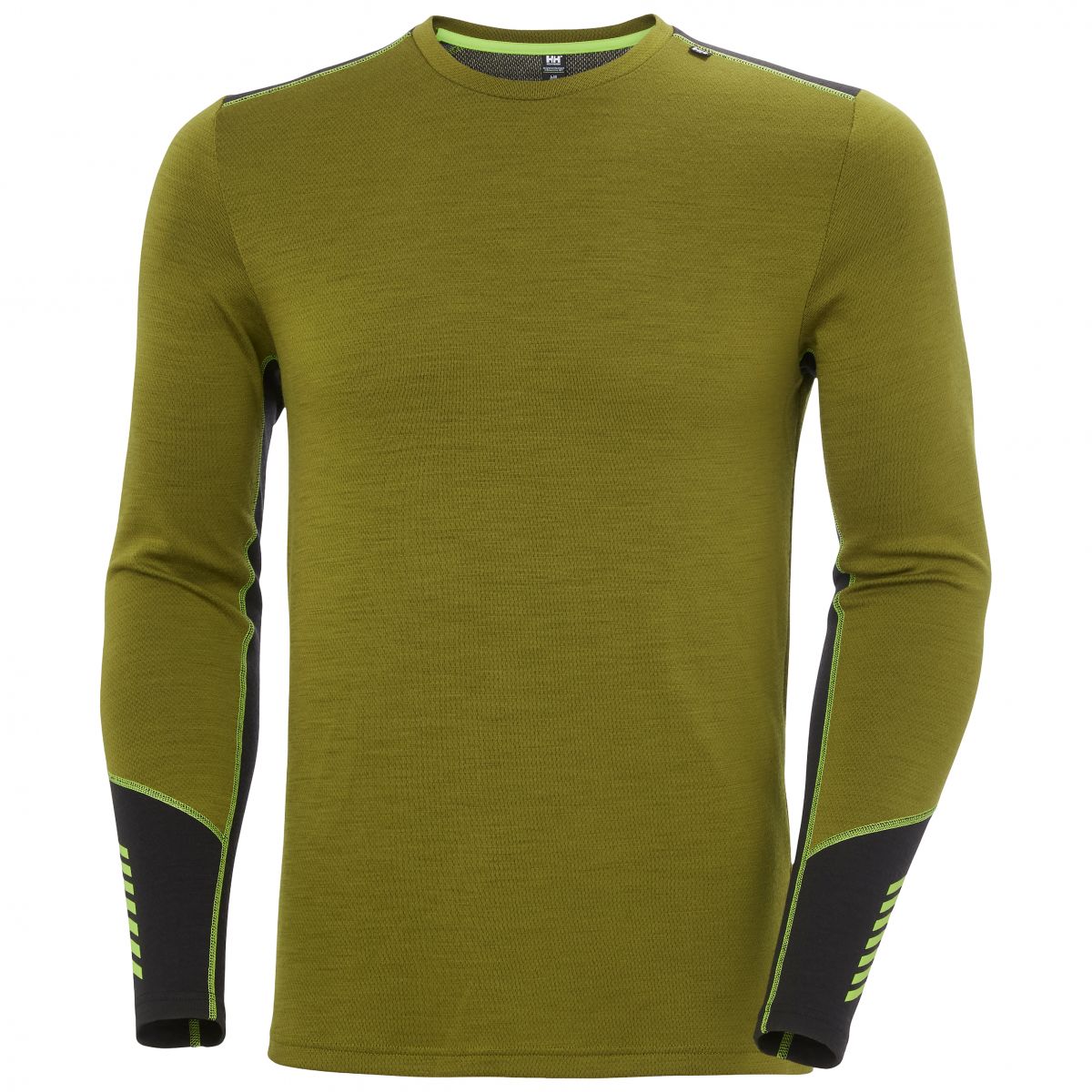 Helly Hansen Lifa Merino Mittelschwerer Rundhalspullover, Herren, Grün — 2