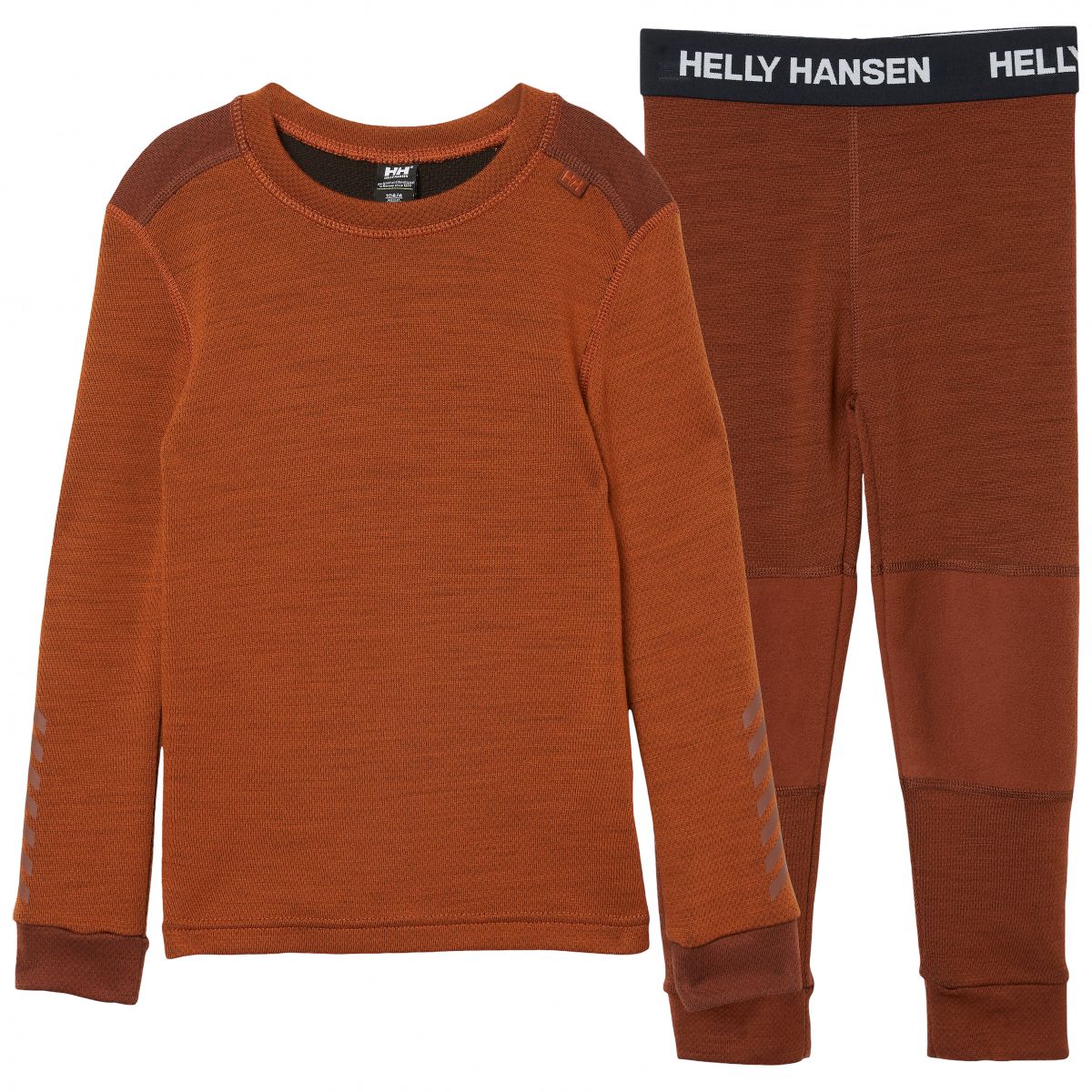 Helly Hansen Lifa Merino, Set, Kinder, Braun — 2