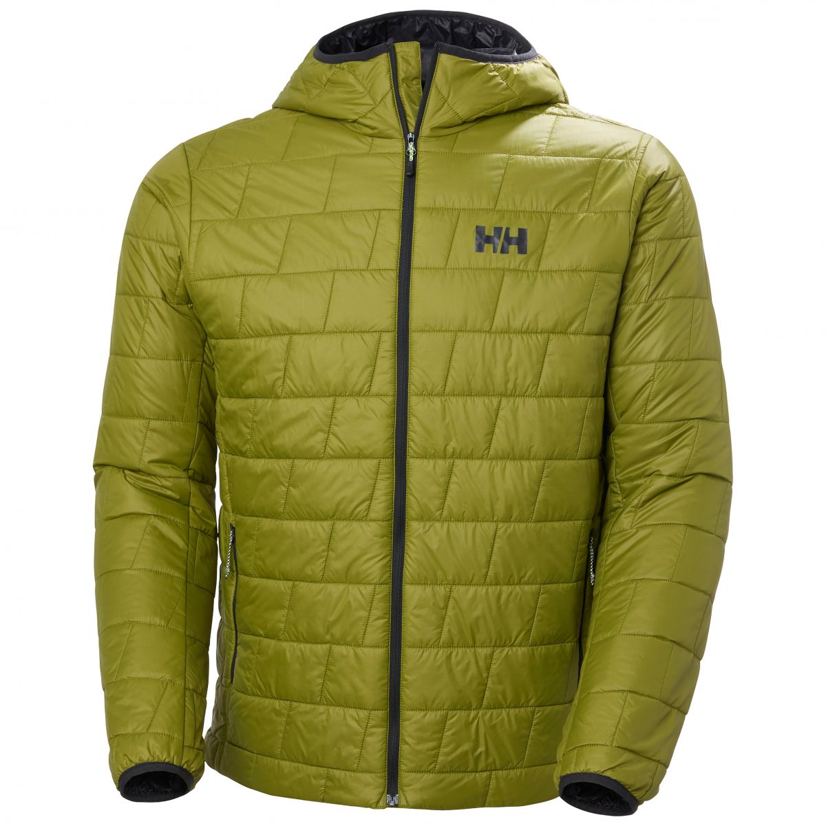 Helly Hansen Lifaloft Hooded, Faser-Daunenjacke, Herren, Grün — 2
