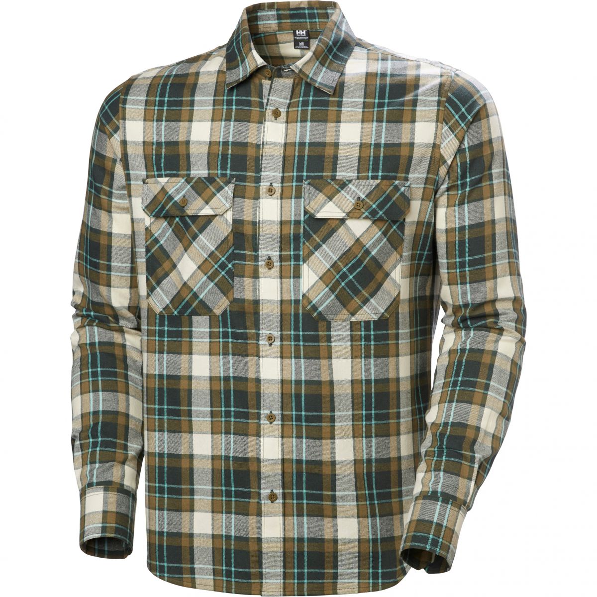 Helly Hansen Lokka Flannel LS Shirt, Hemd, Herren, grün/braun — 2