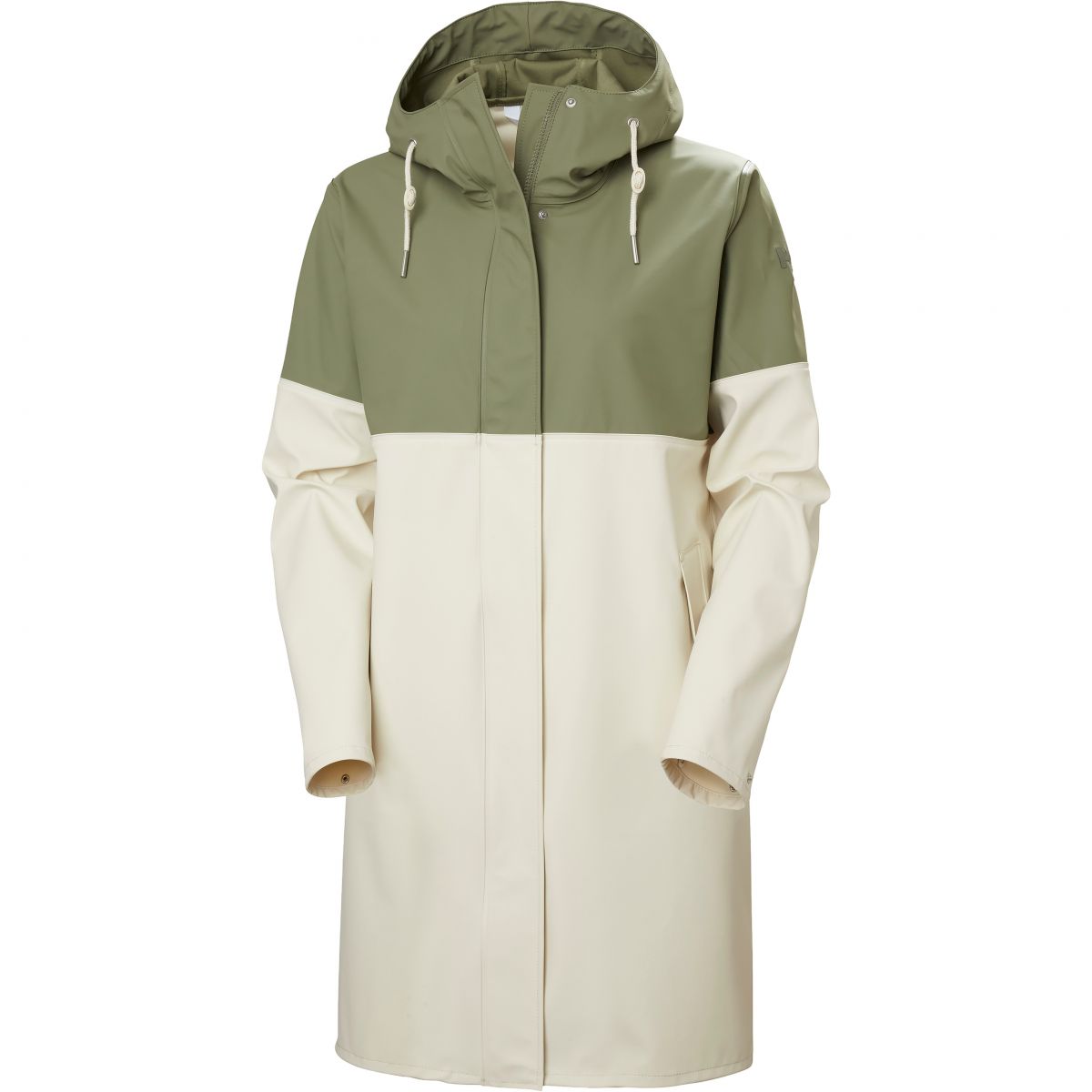 Helly Hansen Moss Block PU, Regenmantel, Damen, weiß/grün — 2