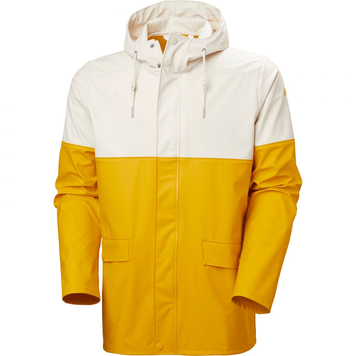 Helly Hansen Moss Block, Regenmantel, Herren, gelb/weiß — 2