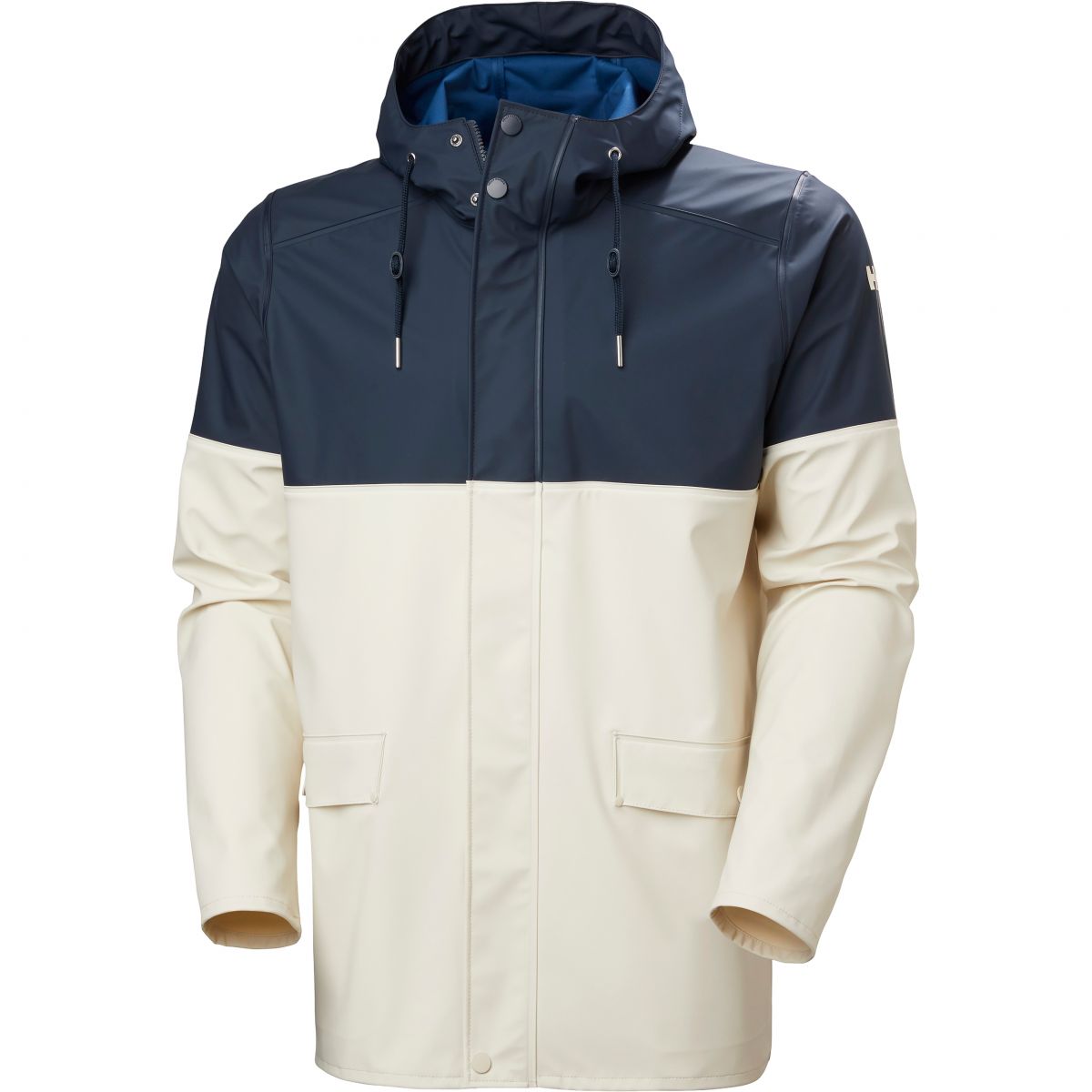 Helly Hansen Moss Block, Regenmantel, Herren, weiß/dunkelblau — 2
