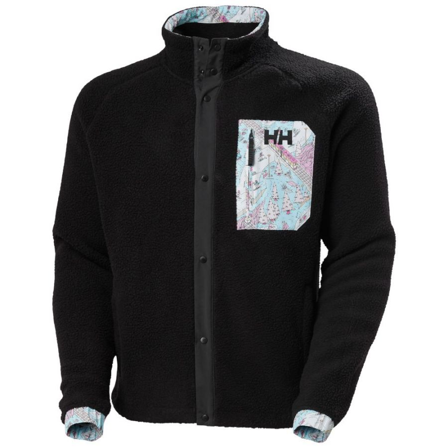 Helly Hansen Panorama Pile Snap, Fleecejacke, Herren, schwarz