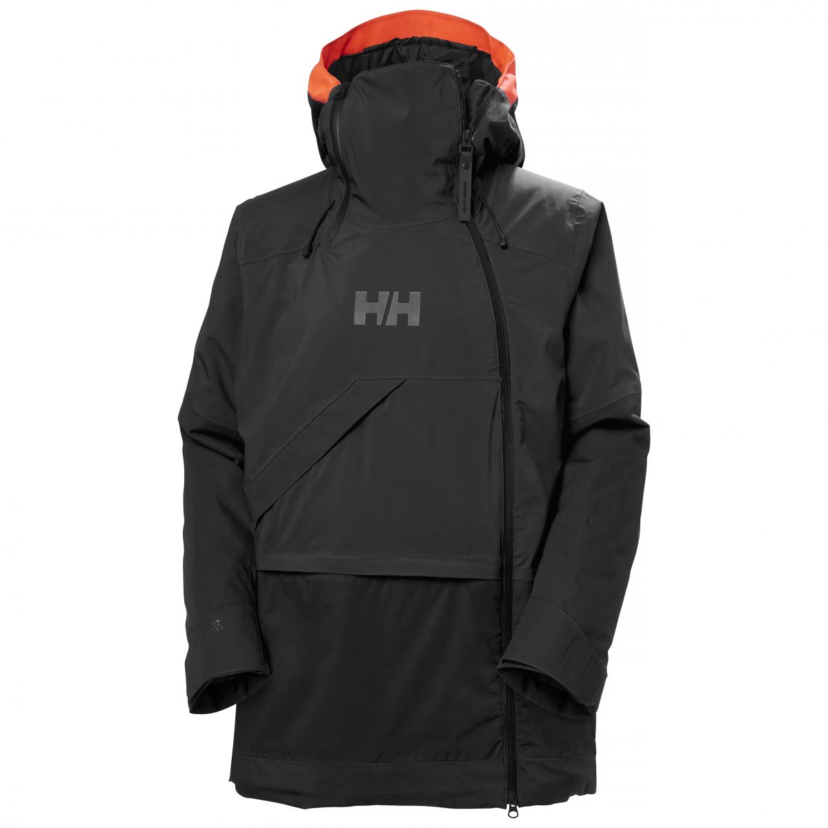 Helly Hansen Powchaser Asymmetric, Skijacke, Damen, schwarz — 2