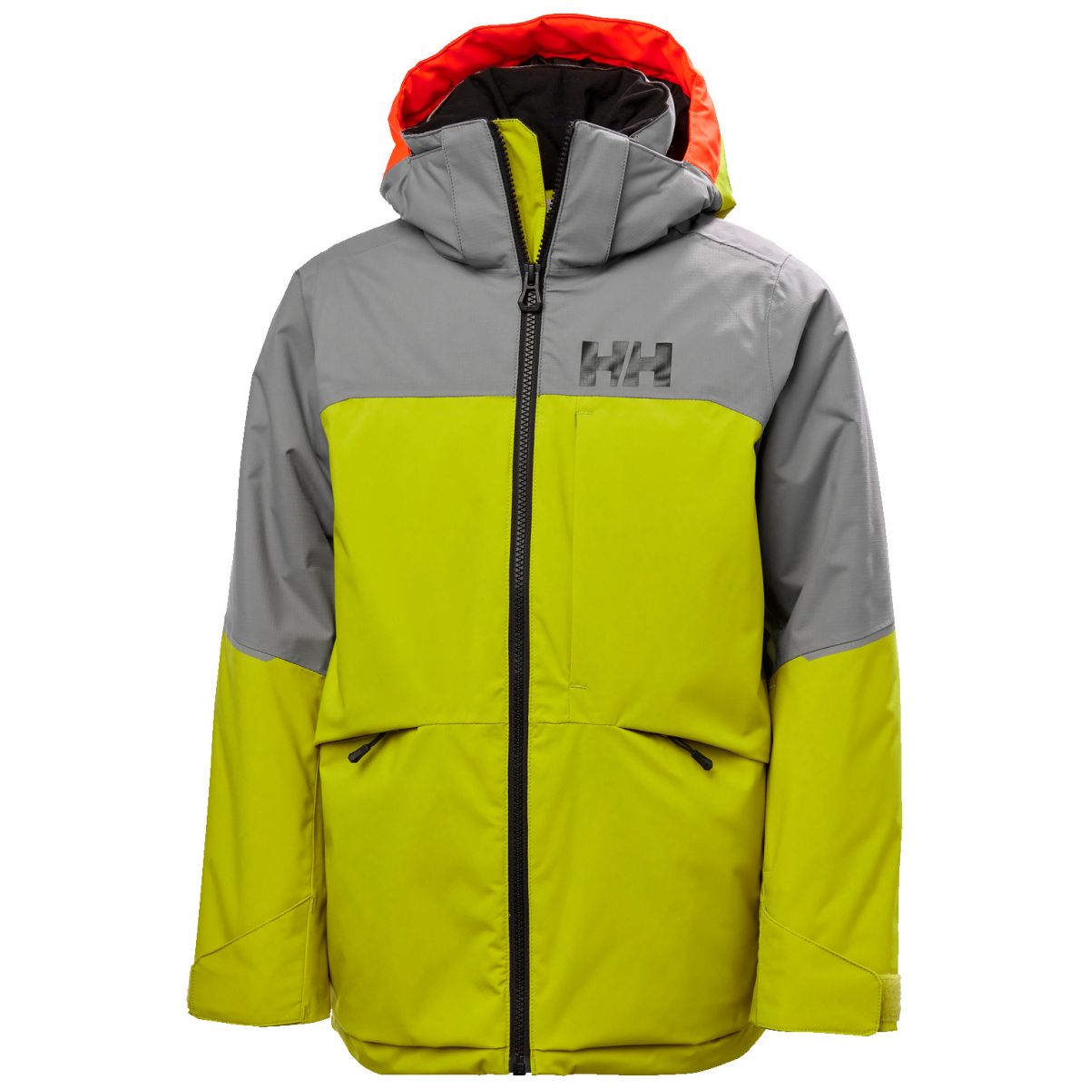 Helly Hansen Summit, Skijacke, Junior, grüngelb — 2