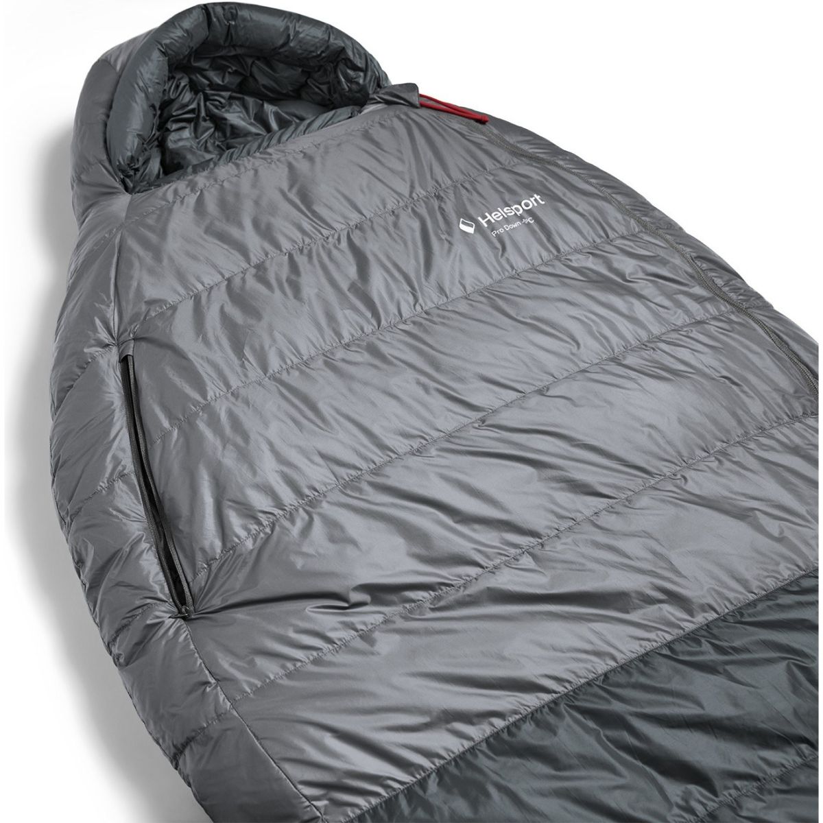 Helsport Pro Down -5 175cm, Schlafsack, smoky grey / ruby red — 2