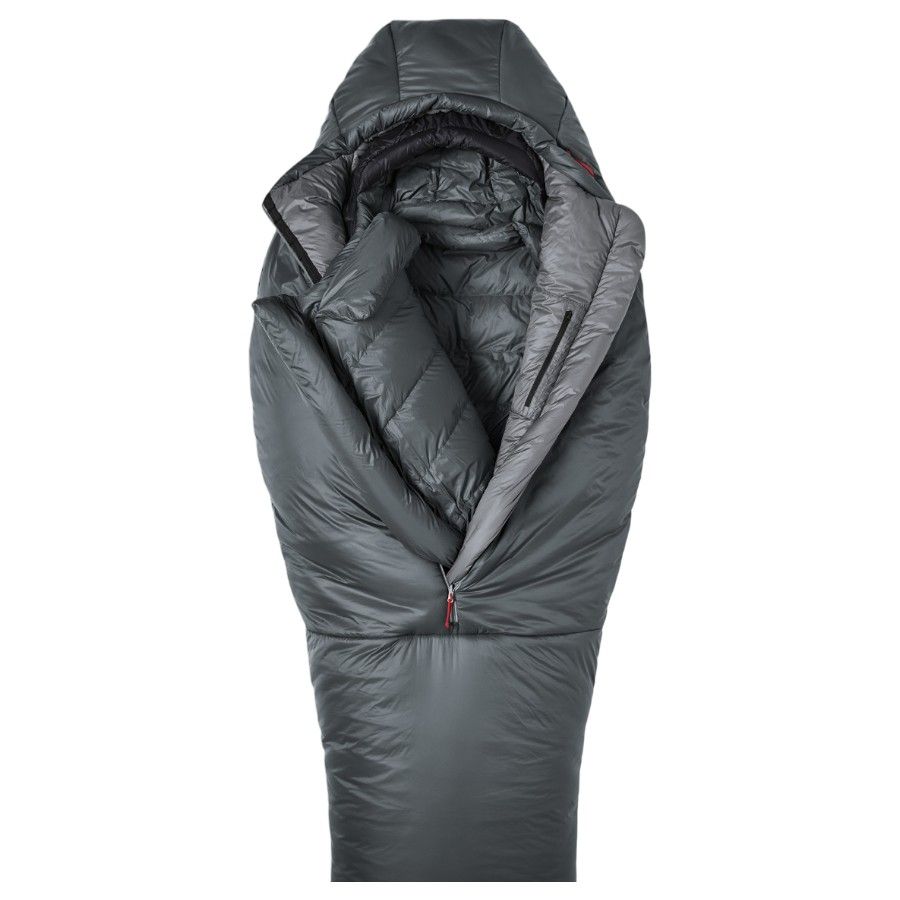 Helsport Pro Storen Fiber -5 195cm, Dark Shadow / Ruby Red, OS, Schlafsack, grau