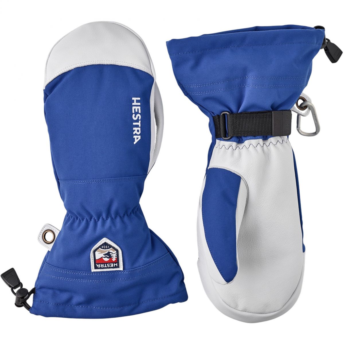Hestra Army Leather Heli Ski, Skifäustlinge, blau — 2