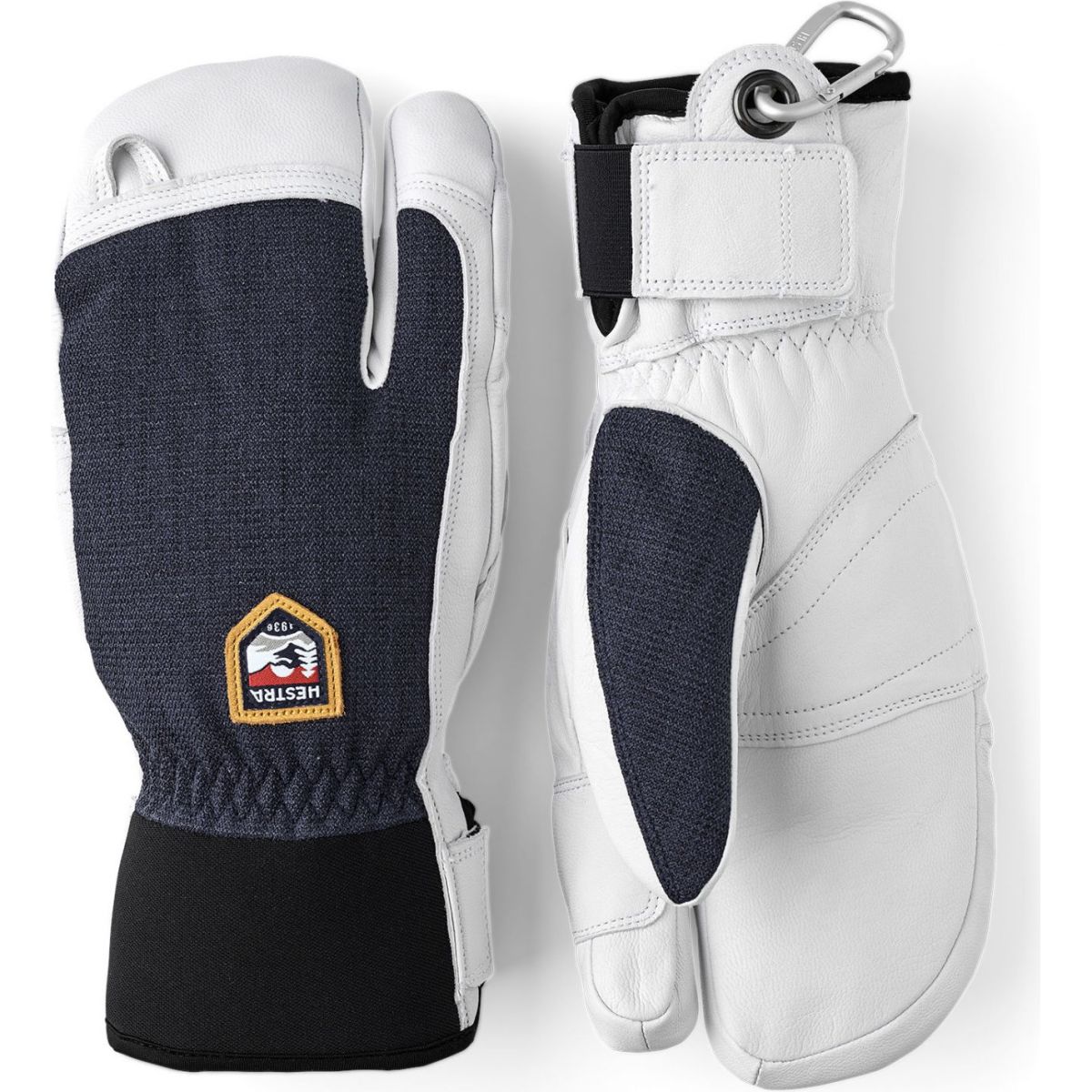 Hestra Army Leather Patrol 3-Finger-Skihandschuhe, navy — 2