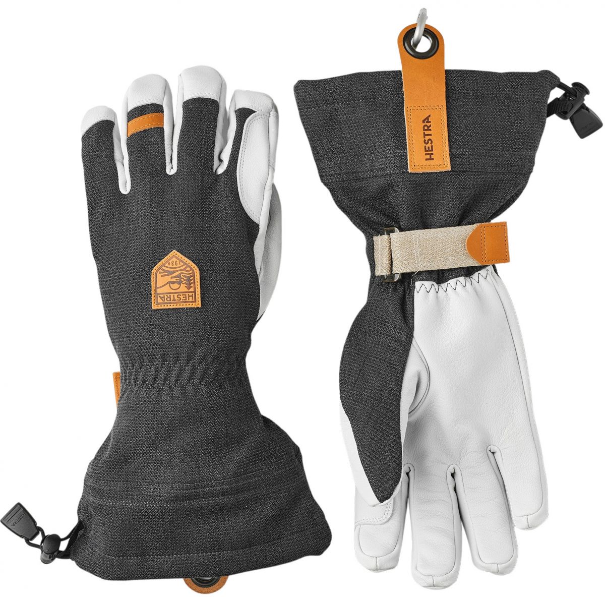 Hestra Army Leather Patrol Gauntlet, Skihandschuhe, dunkelgrau — 2