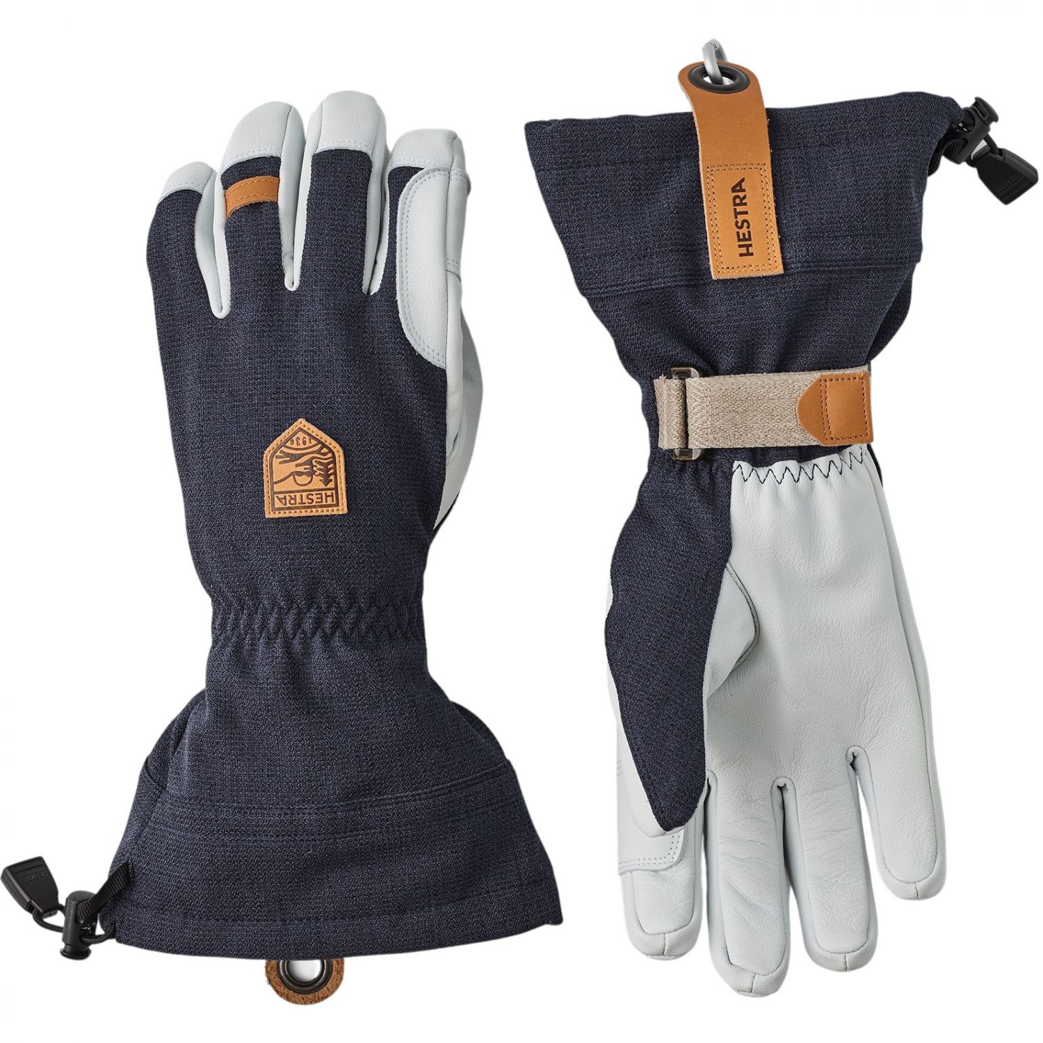 Hestra Army Leather Patrol Gauntlet, Skihandschuhe, Navy