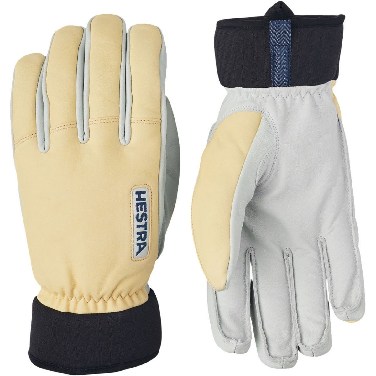 Hestra Army Leather Wool Terry, Skihandschuhe, Herren, gelb