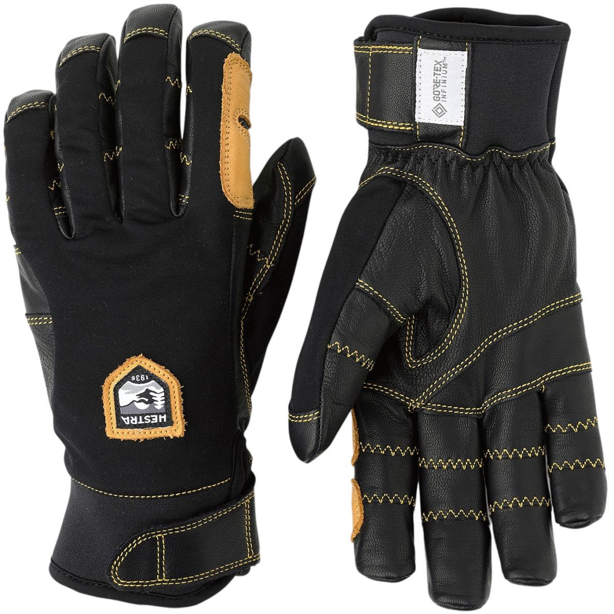 Hestra Ergo Grip Active, Skihandschuhe, schwarz/schwarz