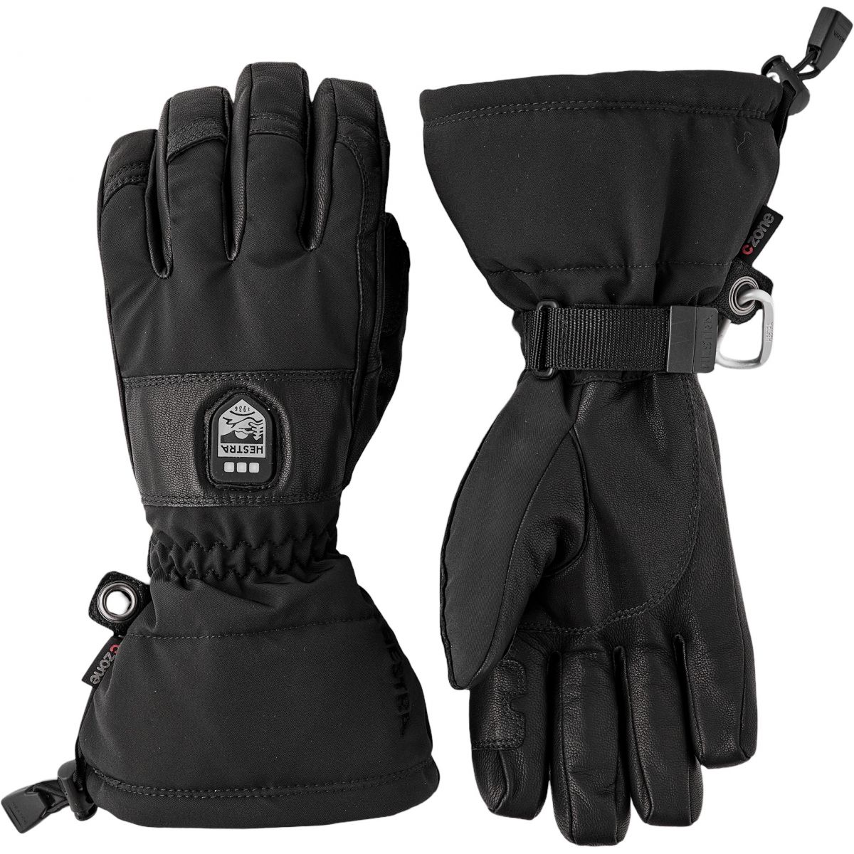 Hestra Heater Gauntlet, Skihandschuhe, schwarz — 2