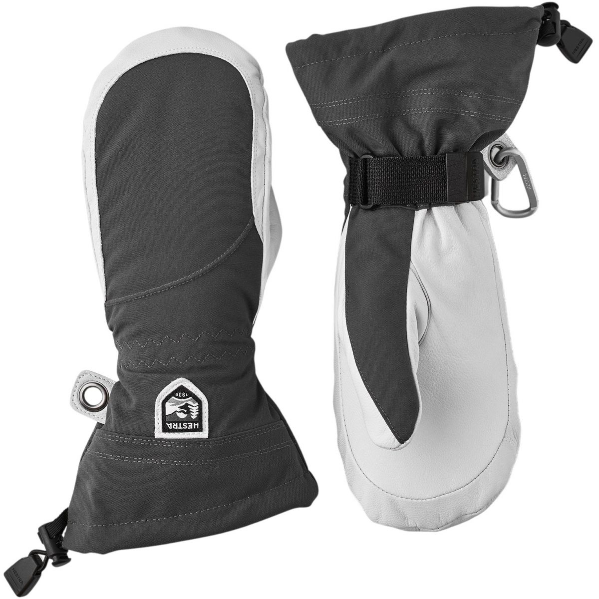 Hestra Heli Ski, Skifäustlinge, Damen, grau/weiß — 2