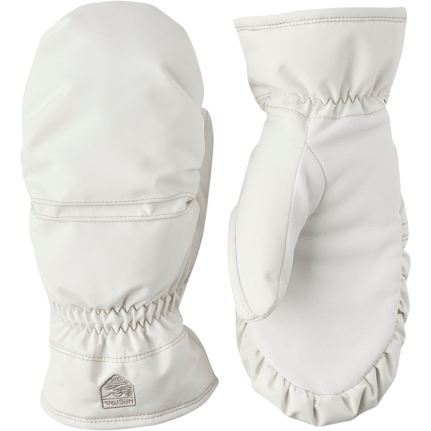 Hestra Primaloft Leather, Skifäustlinge, Damen, weiß