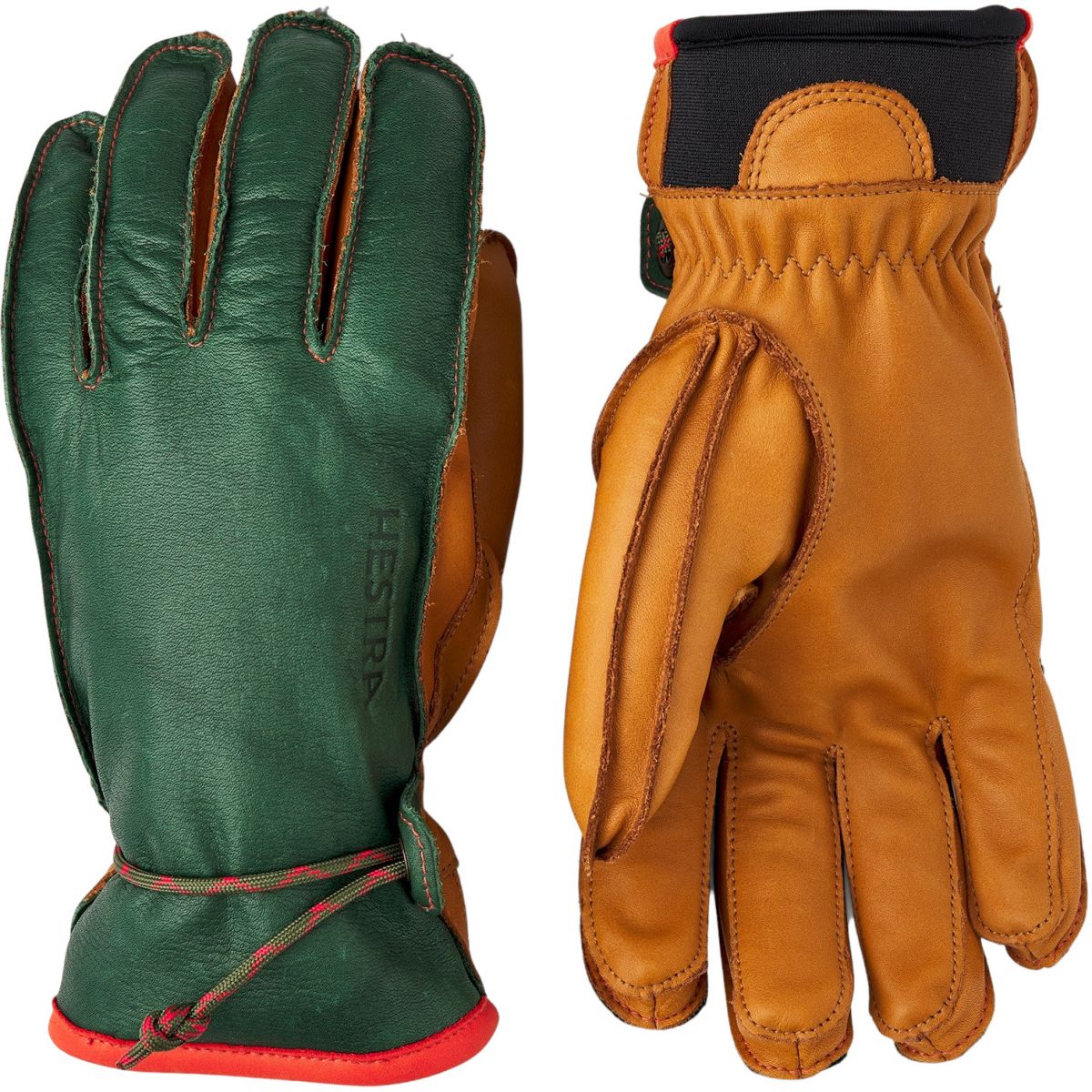 Hestra Wakayama, Handschuhe, dunkelgrün/Kork — 2