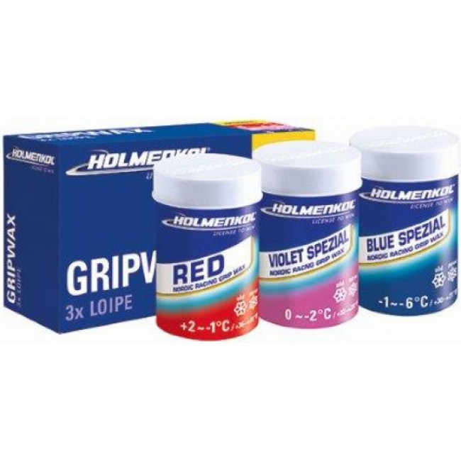 Holmenkol 3x Loipe Grip Wax, 45 G
