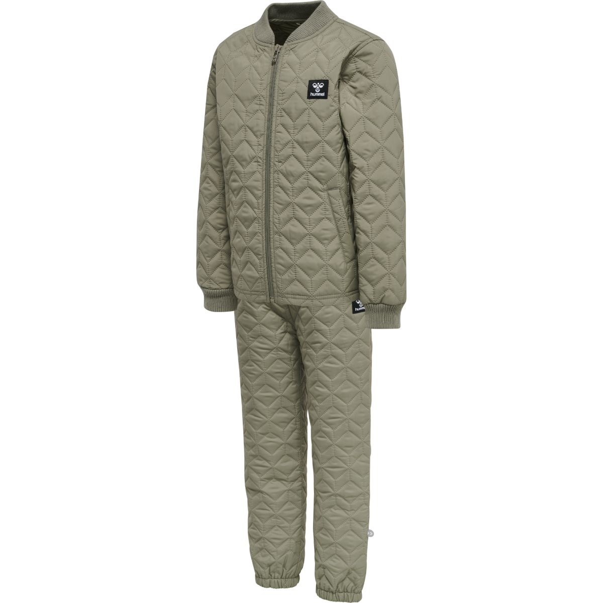 Hummel HmlSobi Mini Thermoset, Thermoanzug, Kinder, grün — 2