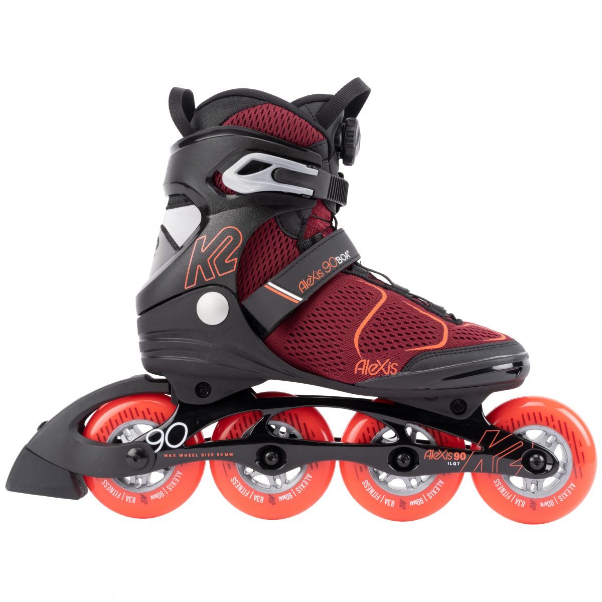 K2 Alexis 90 BOA, Inliner, Damen, rot — 2
