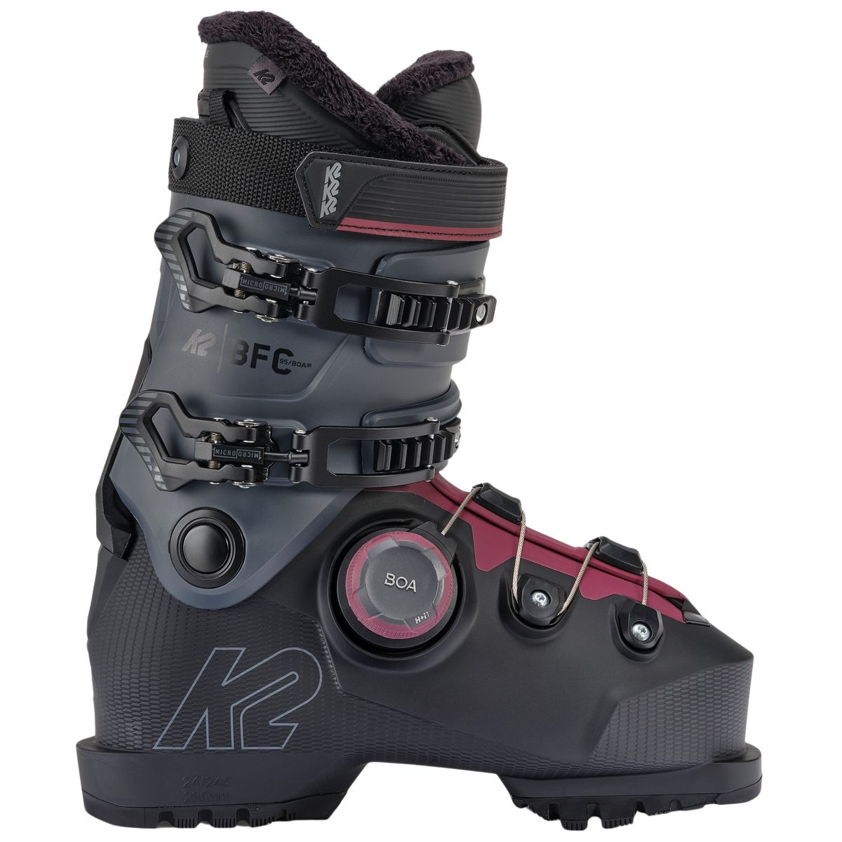K2 BFC 95 BOA, Skischuhe, Damen, grau/schwarz — 2