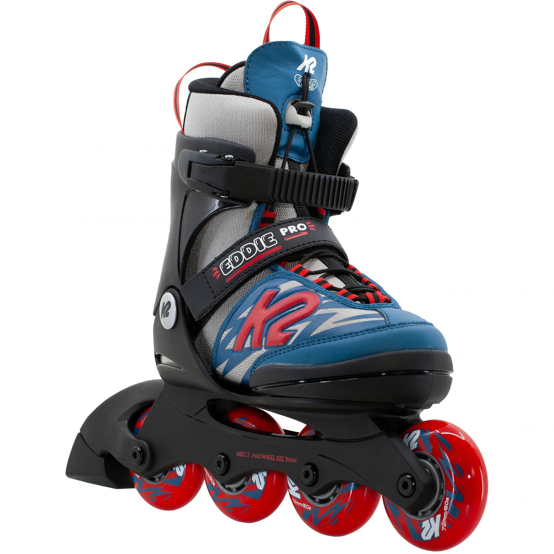 K2 Eddie Pro, Inlineskates, Junior, schwarz/blau