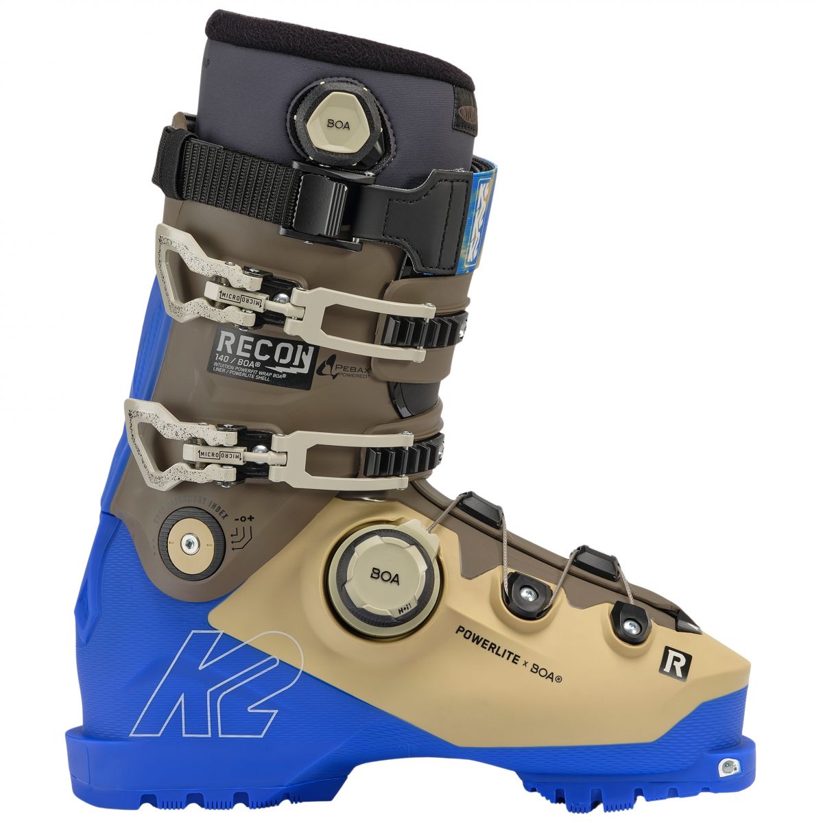 K2 Recon 140 BOA, Skischuhe, Herren, braun/blau — 2