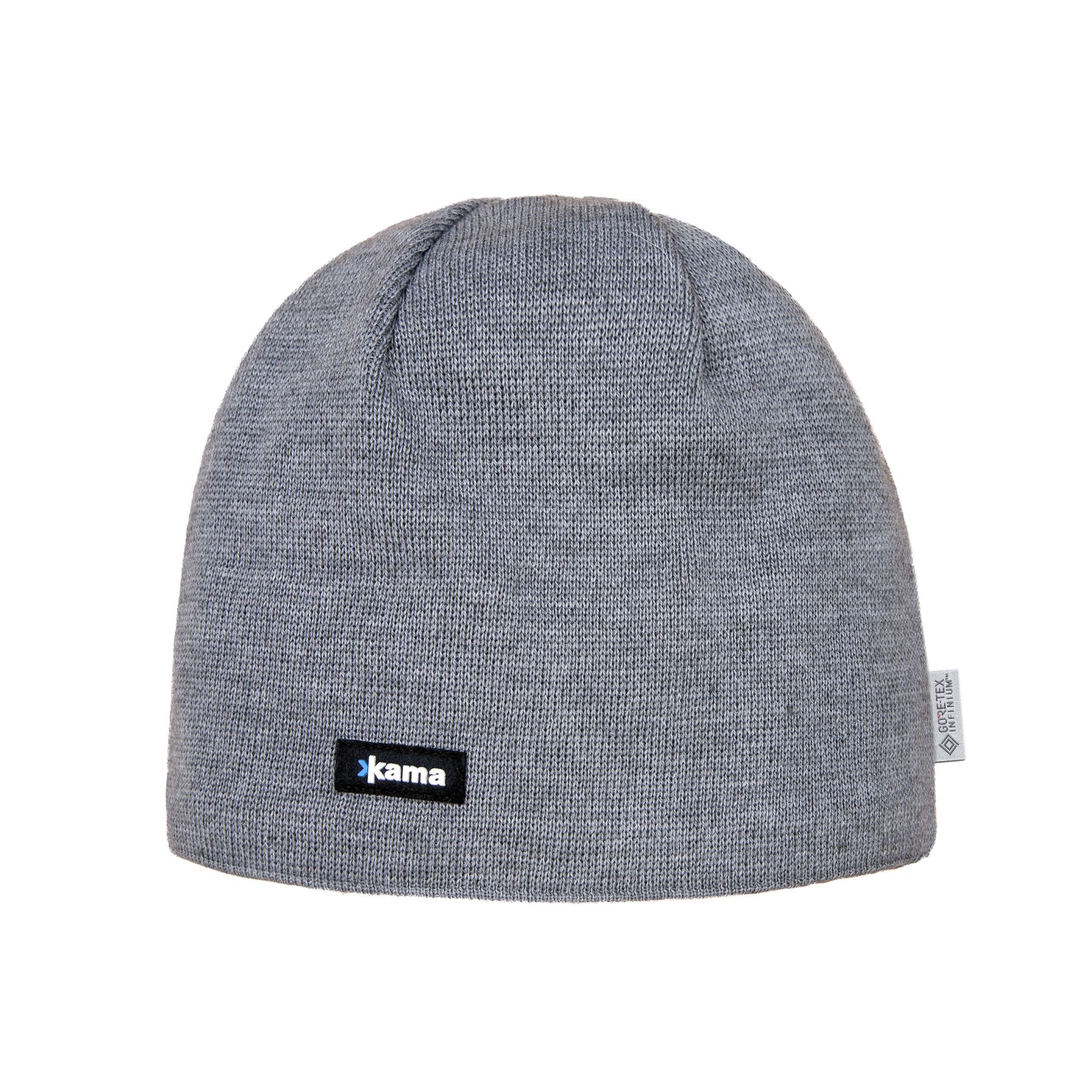 Kama Gestrickte Merino, Mütze, Grau
