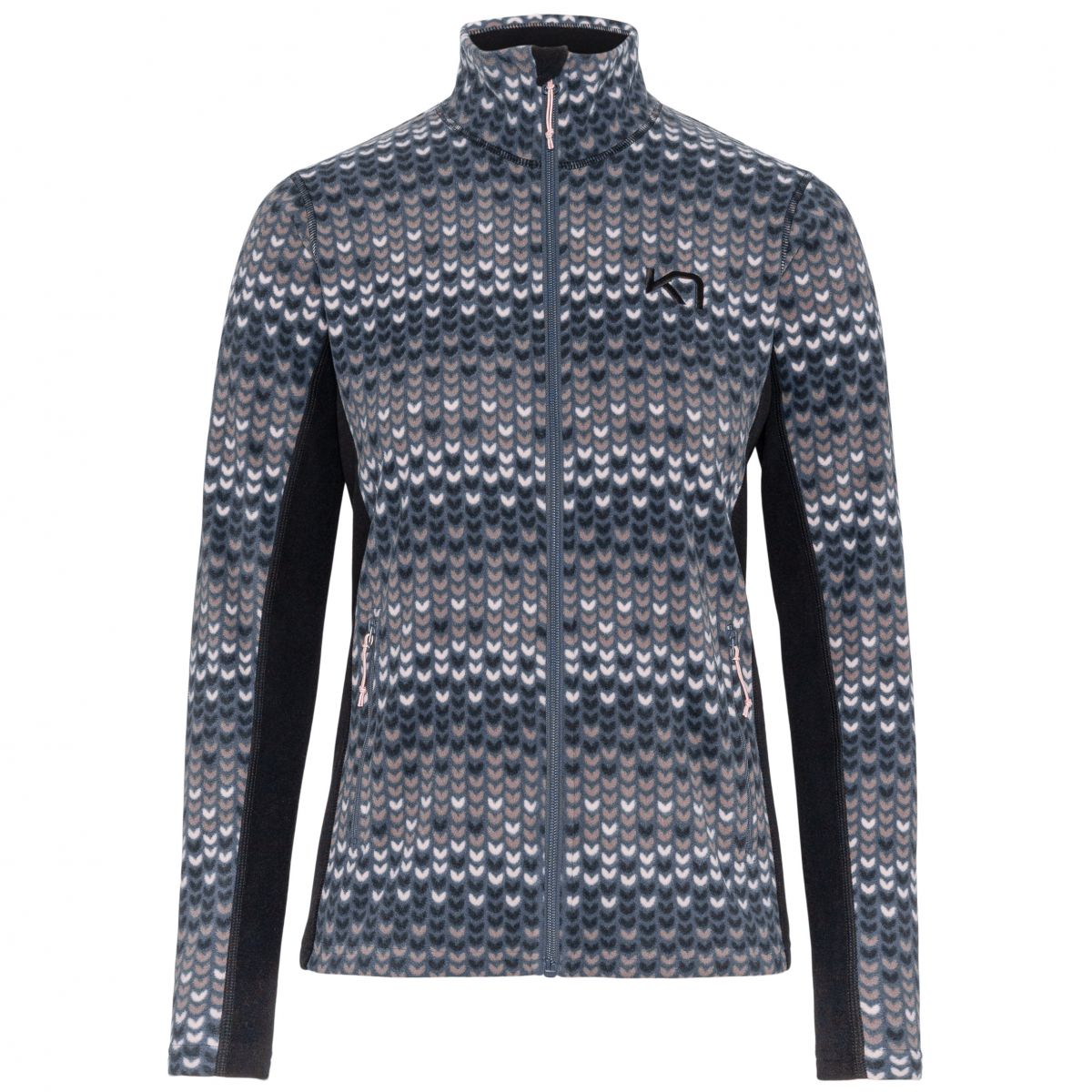 Kari Traa Olga Fleece, Fleecejacke, Damen, grau — 2