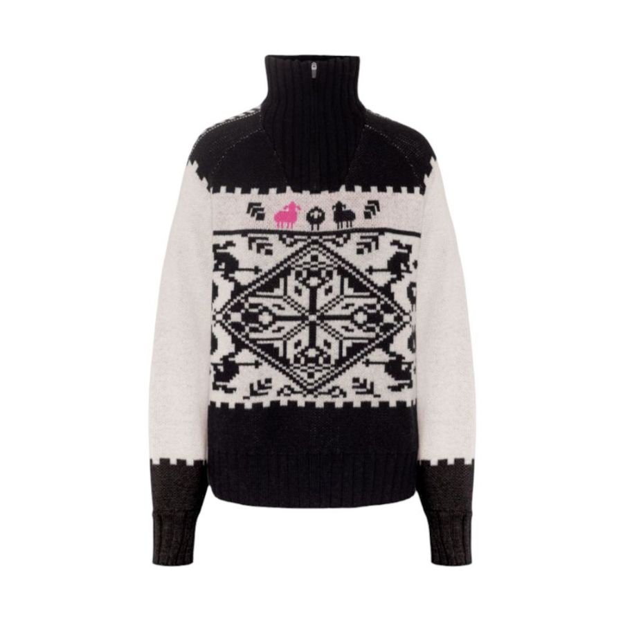 Kari Traa Saga Knit, Pullover, Damen, schwarz/weiß
