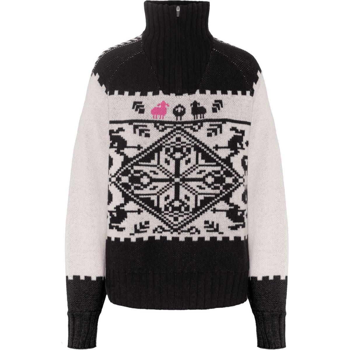 Kari Traa Saga Knit, Pullover, Damen, schwarz/weiß — 2