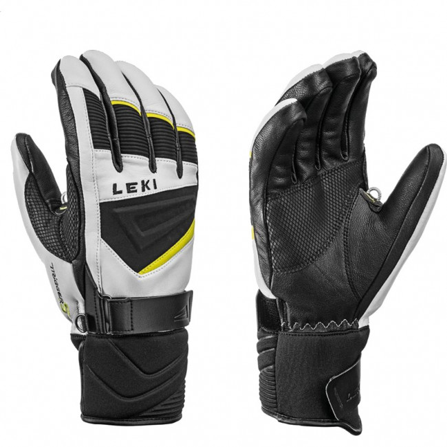 Leki Griffin S, Skihandschuhe, weiß/schwarz