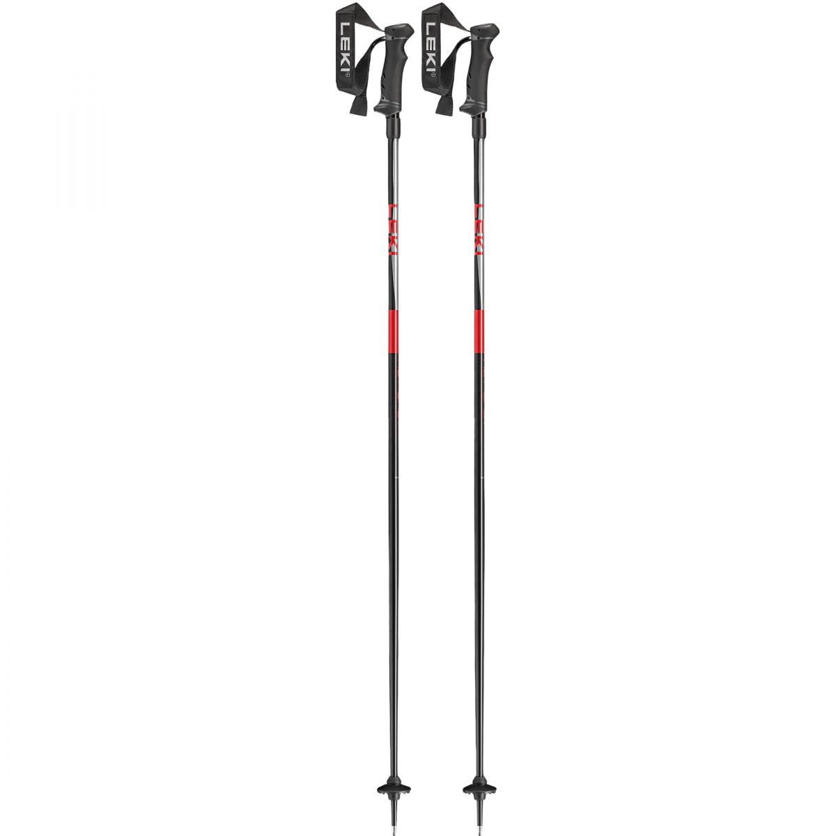Leki Hot Shot, Skistöcke, schwarz/rot — 2