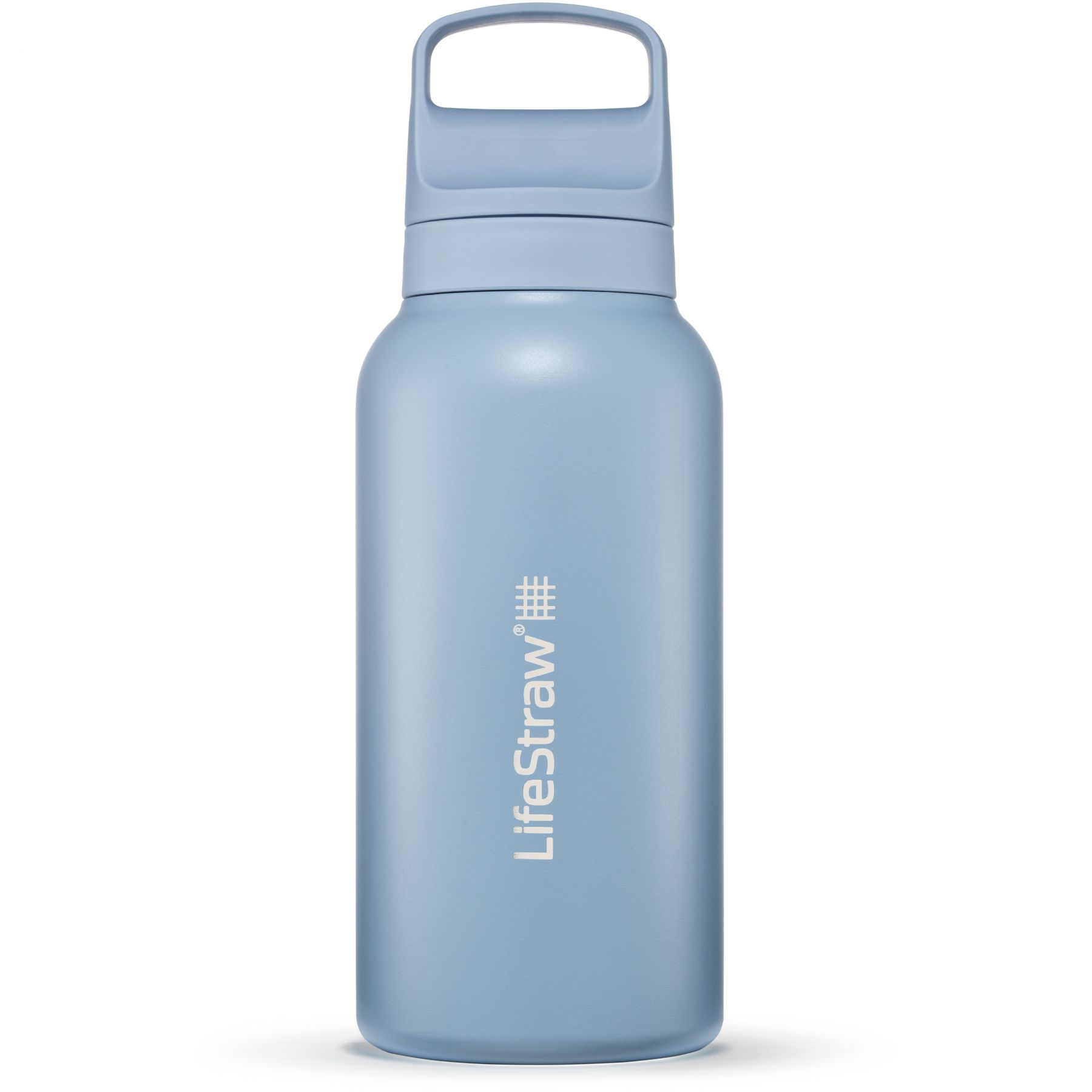 LifeStraw Go 2.0 Stainless Steel Water Filter Bottle, blau