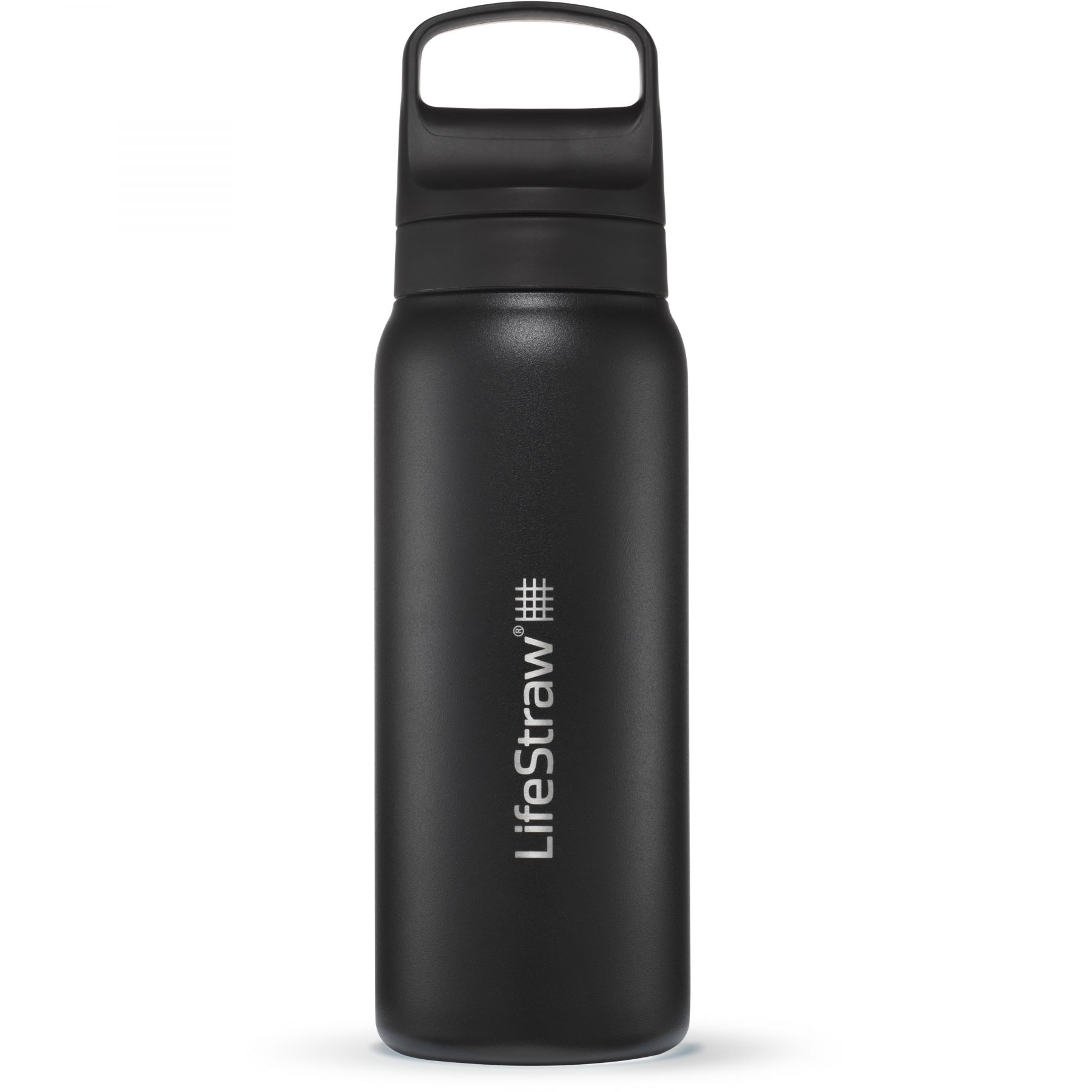 LifeStraw Go 2.0 Stainless Steel Water Filter Bottle, Schwarz