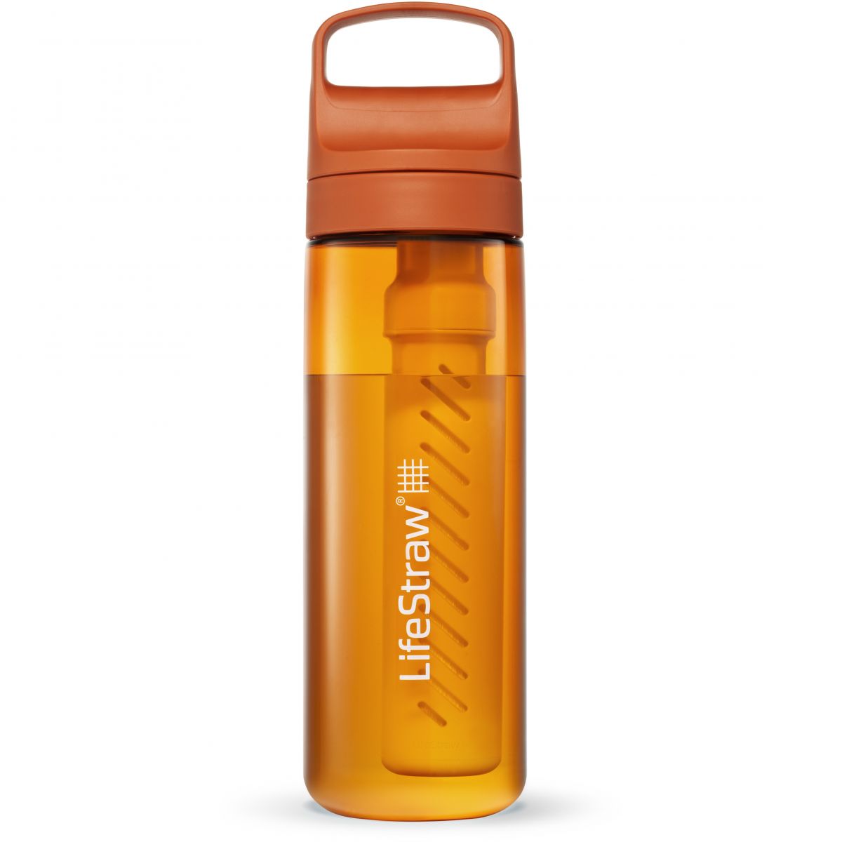 LifeStraw Go 2.0 Water Filter Bottle 650ml, Orange — 2