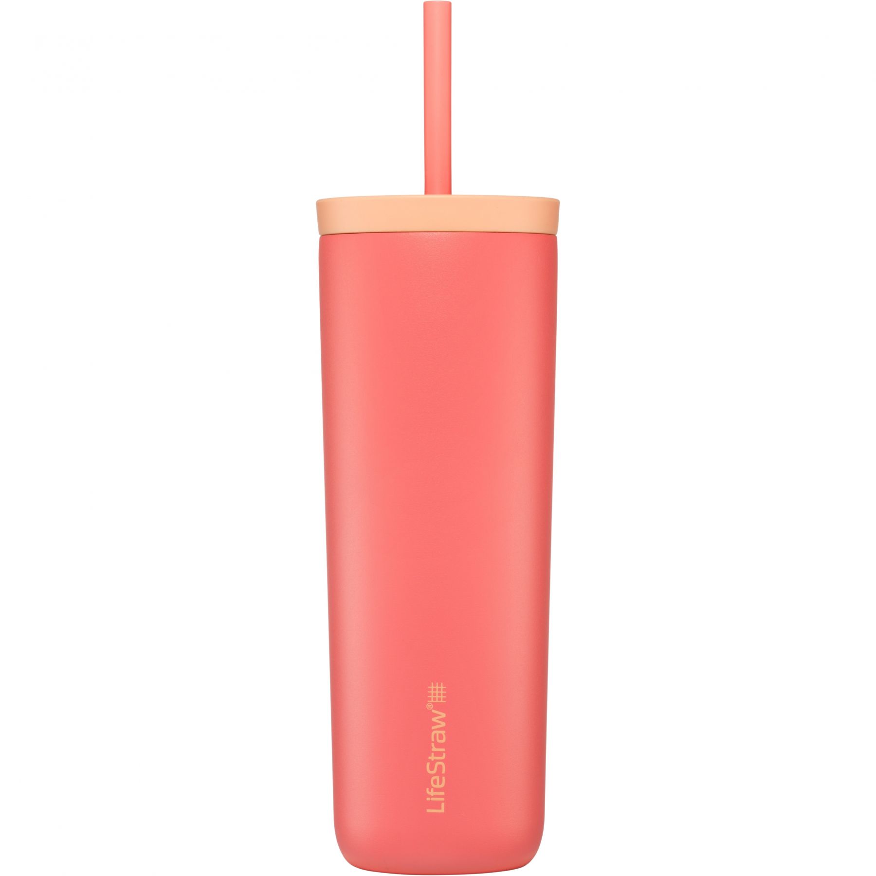 LifeStraw Go Series Tumbler, 500ml, Thermobecher, pink/orange