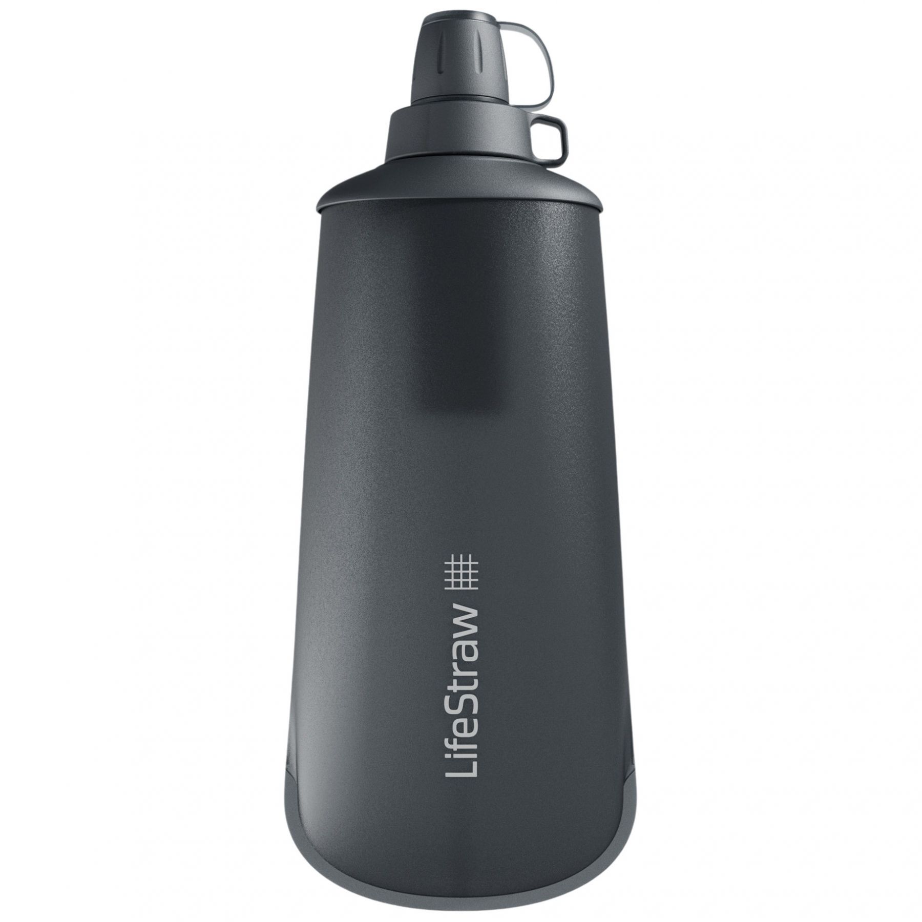 LifeStraw Peak Series Collabsible Squeeze Bottle, 1L, dunkelgrau
