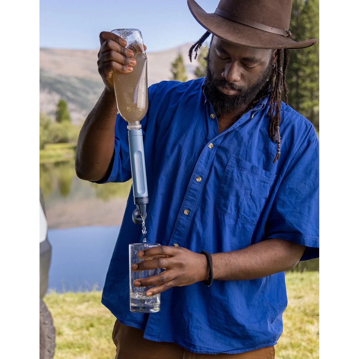 LifeStraw Peak Series Straw, dunkelblau — 2