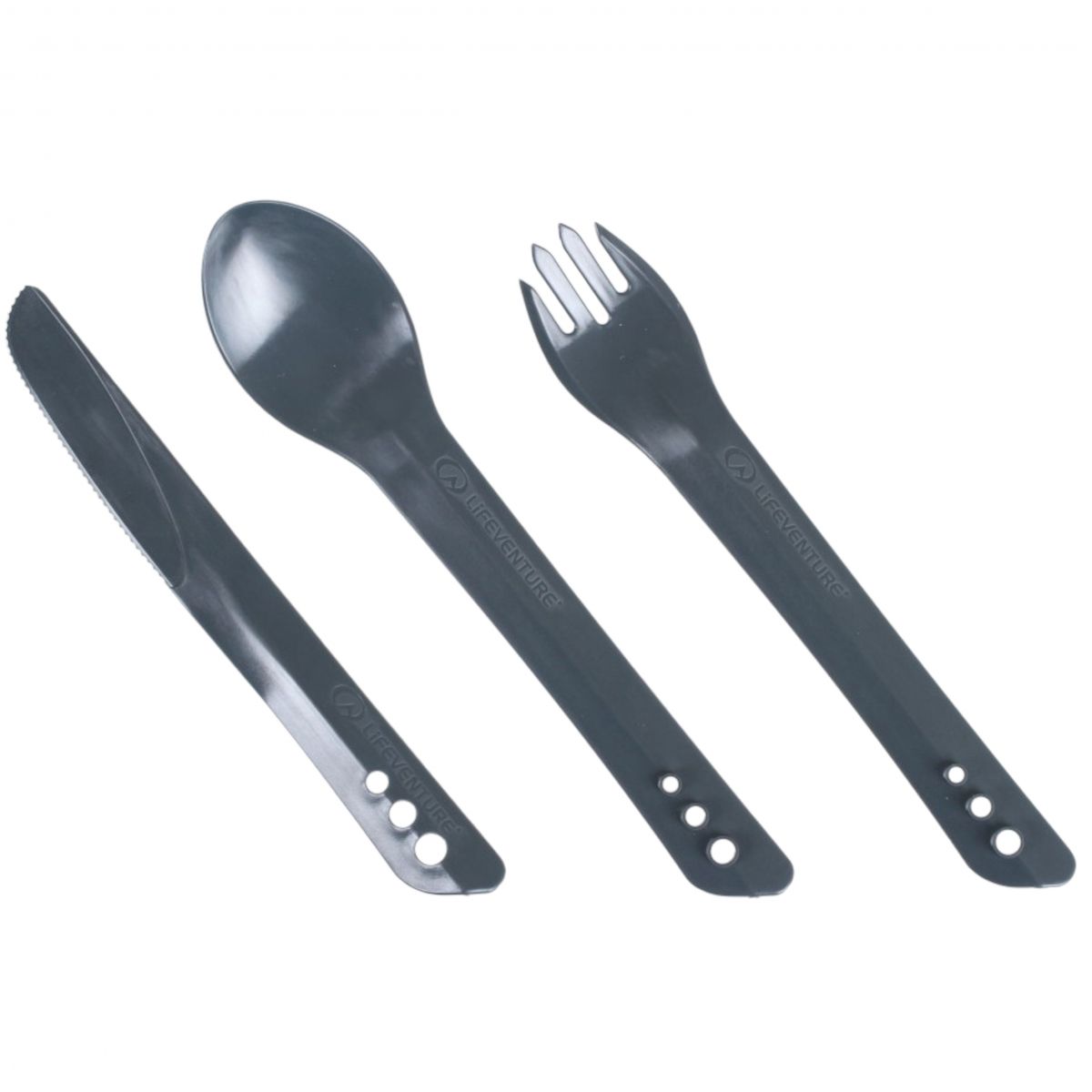 Lifeventure Ellipse Besteckset, Unisex, Grau — 2