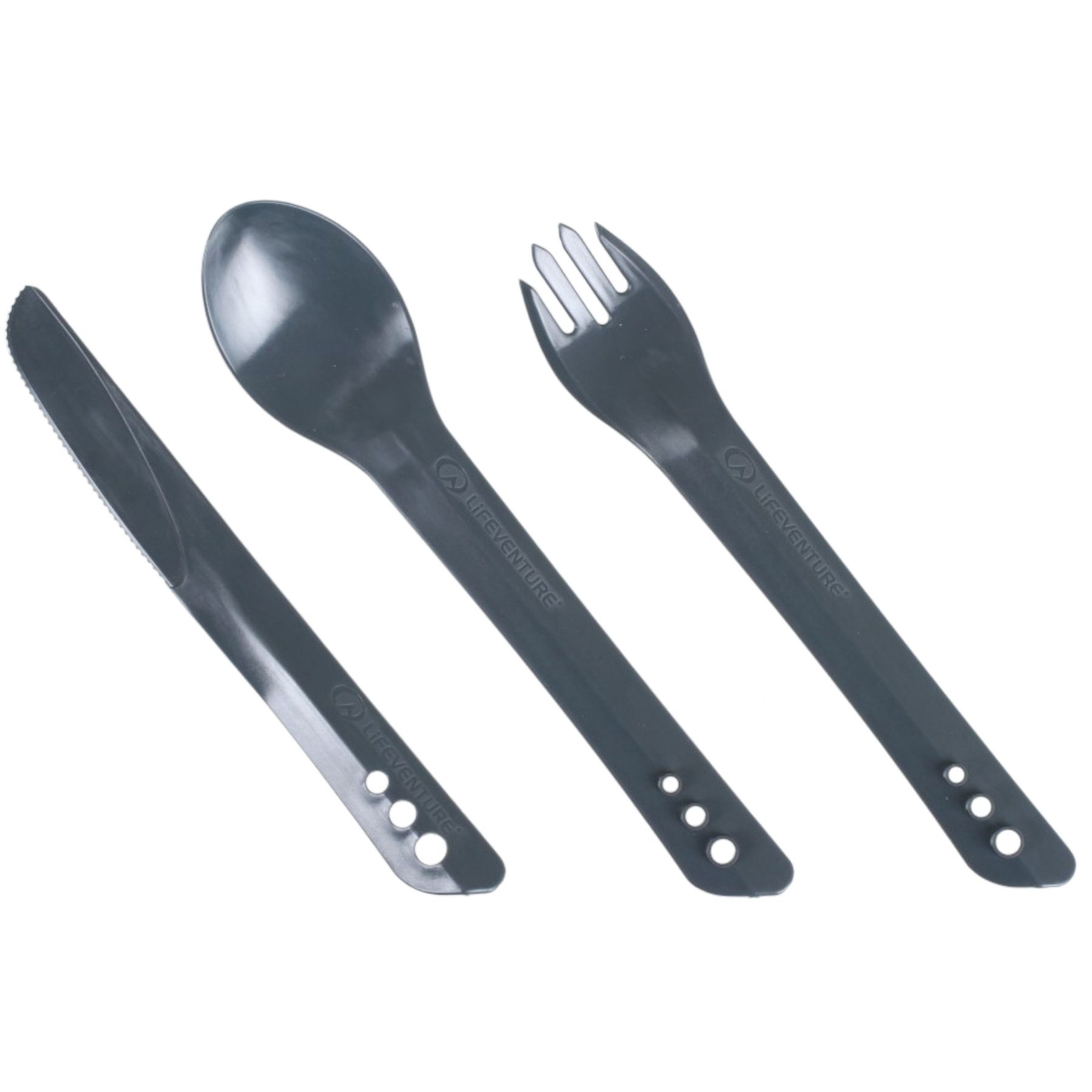 Lifeventure Ellipse Besteckset, Unisex, Grau